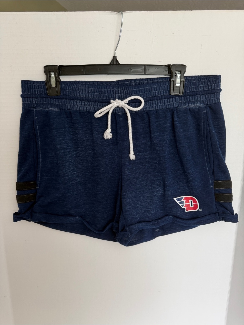 University of Dayton Bottom Drawers Women’s Blue Athletic Drawstring short sz M